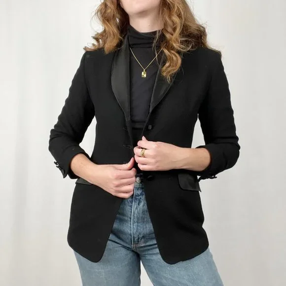 Vintage Pendleton 100% Wool Blazer Jacket Formal Suit Coat Dark Academia Wedding - Picture 7 of 7